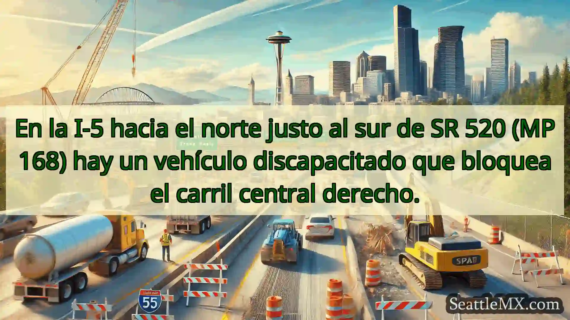 Noticias de transporte de Seattle En la I-5 hacia el norte justo al