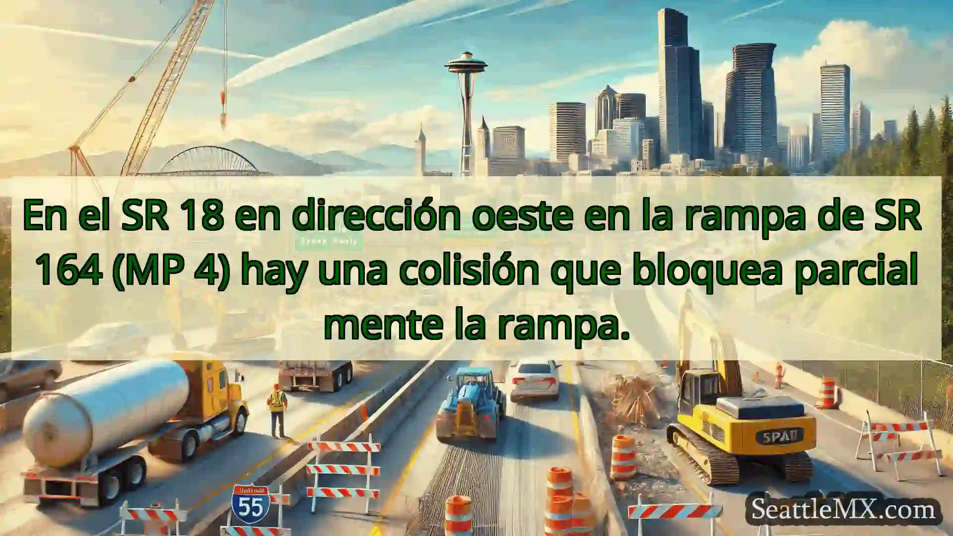 Noticias de transporte de Seattle En el SR 18 en dirección oeste en