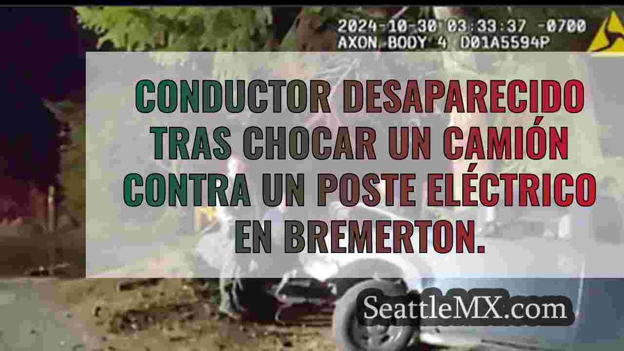 Conductor desaparecido tras chocar un