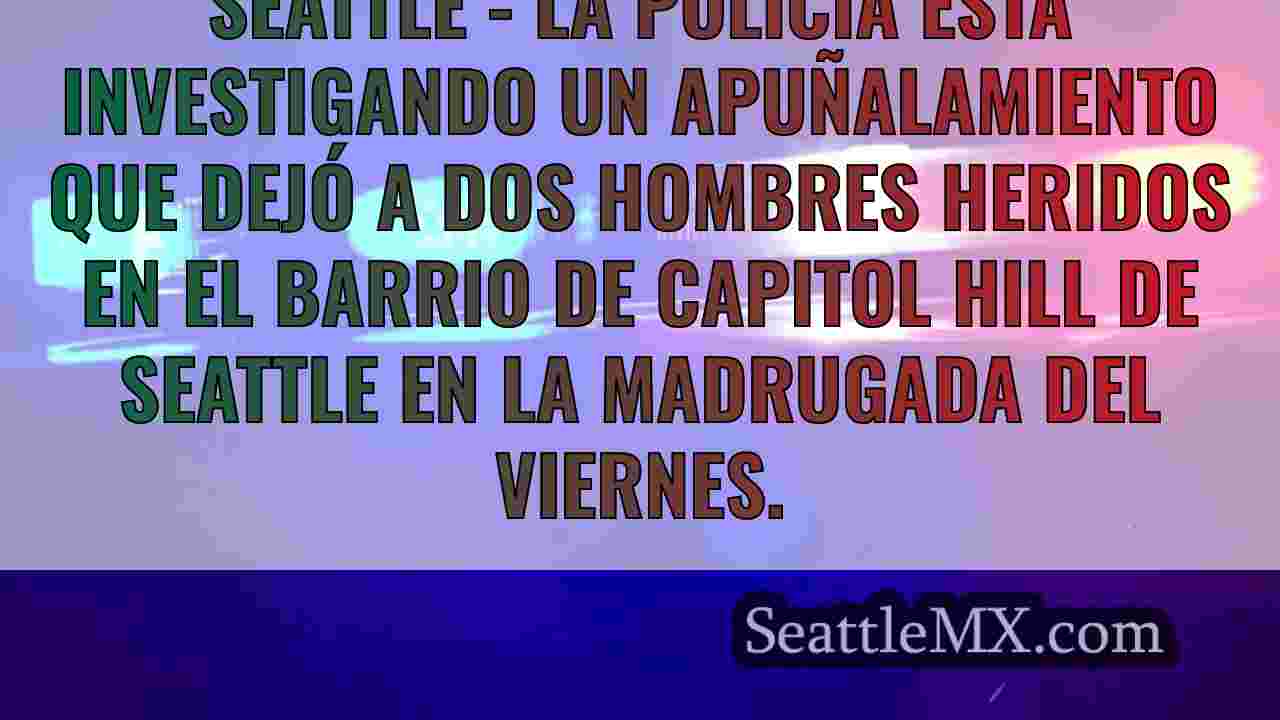 Dos hombres apuñalados en el barrio