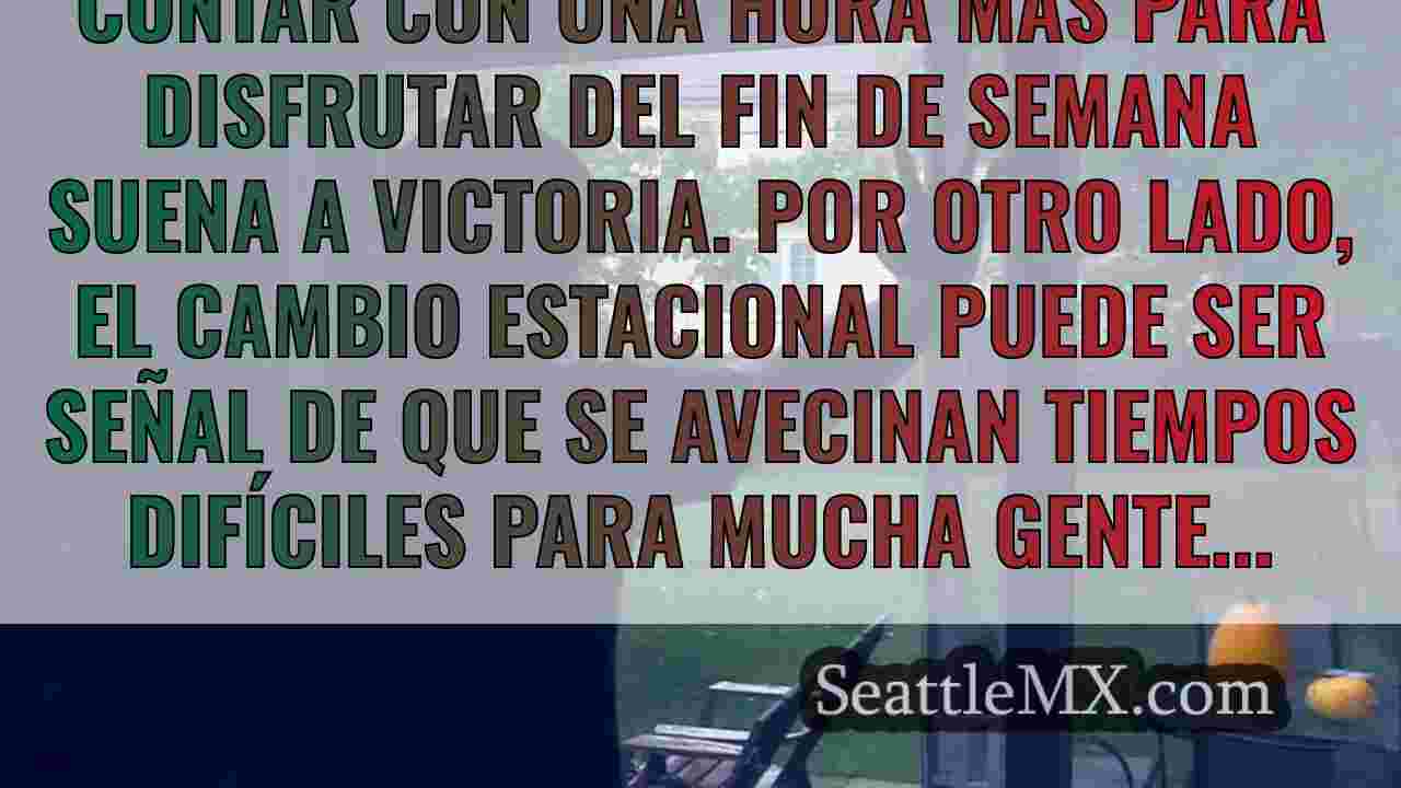 El cambio de horario pone de relieve la