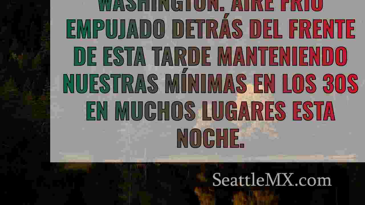 El tiempo en Seattle: Chubascos
