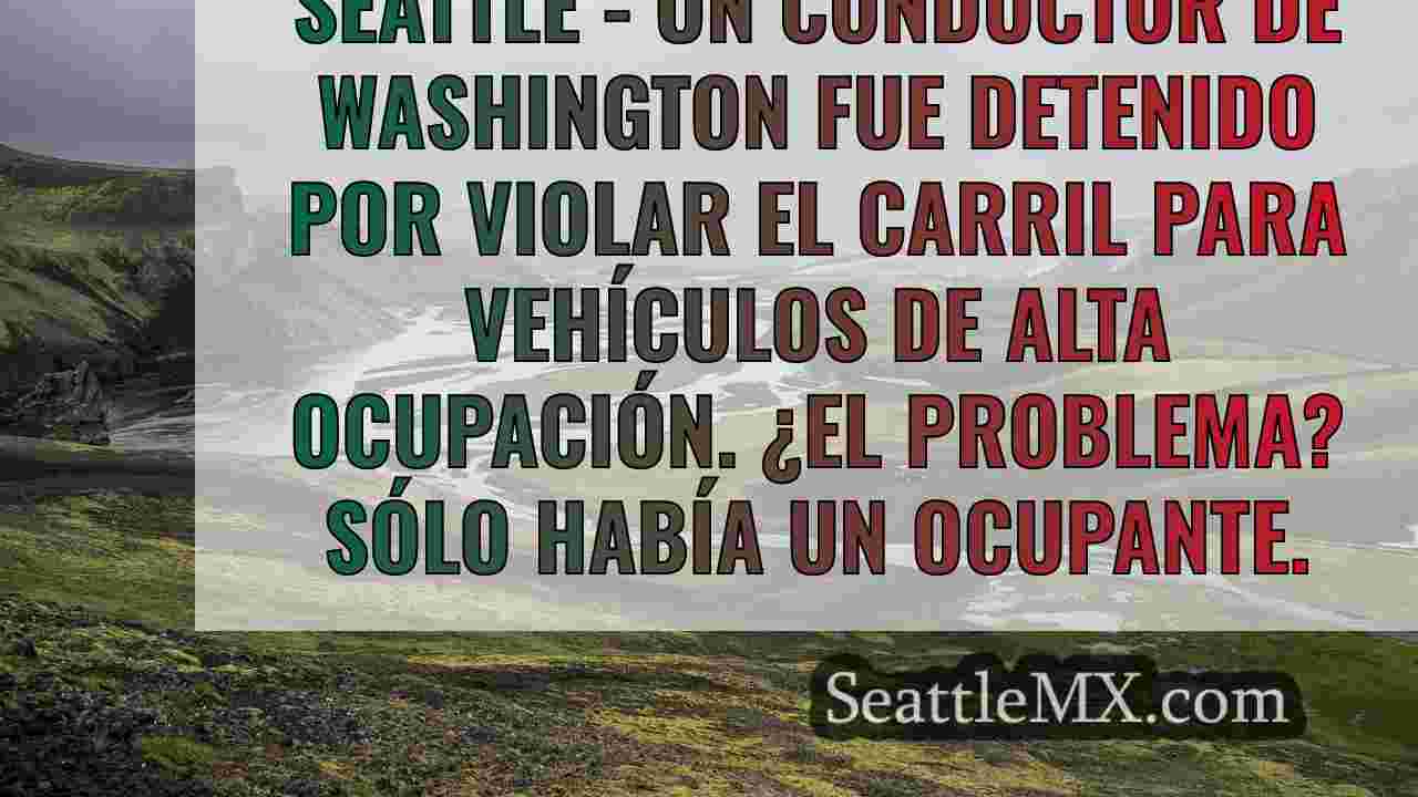 WA HOV violador utiliza la cabeza del