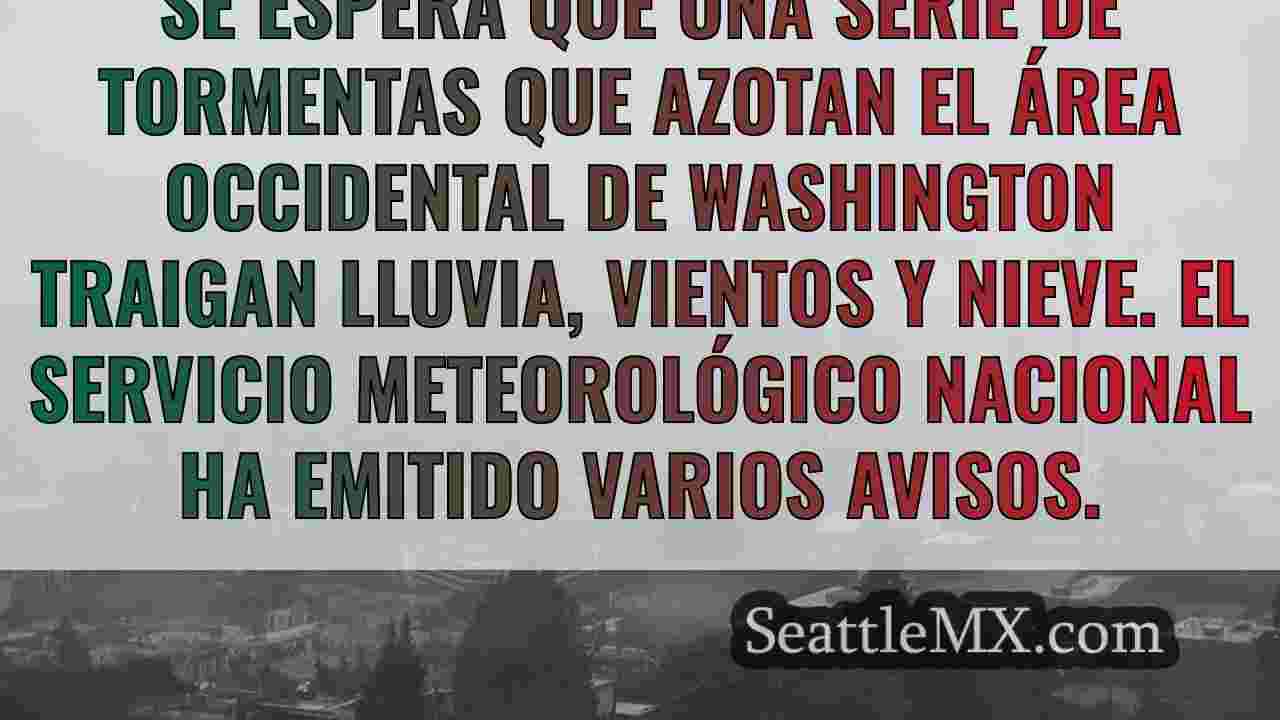 Una serie de tormentas traerá vientos
