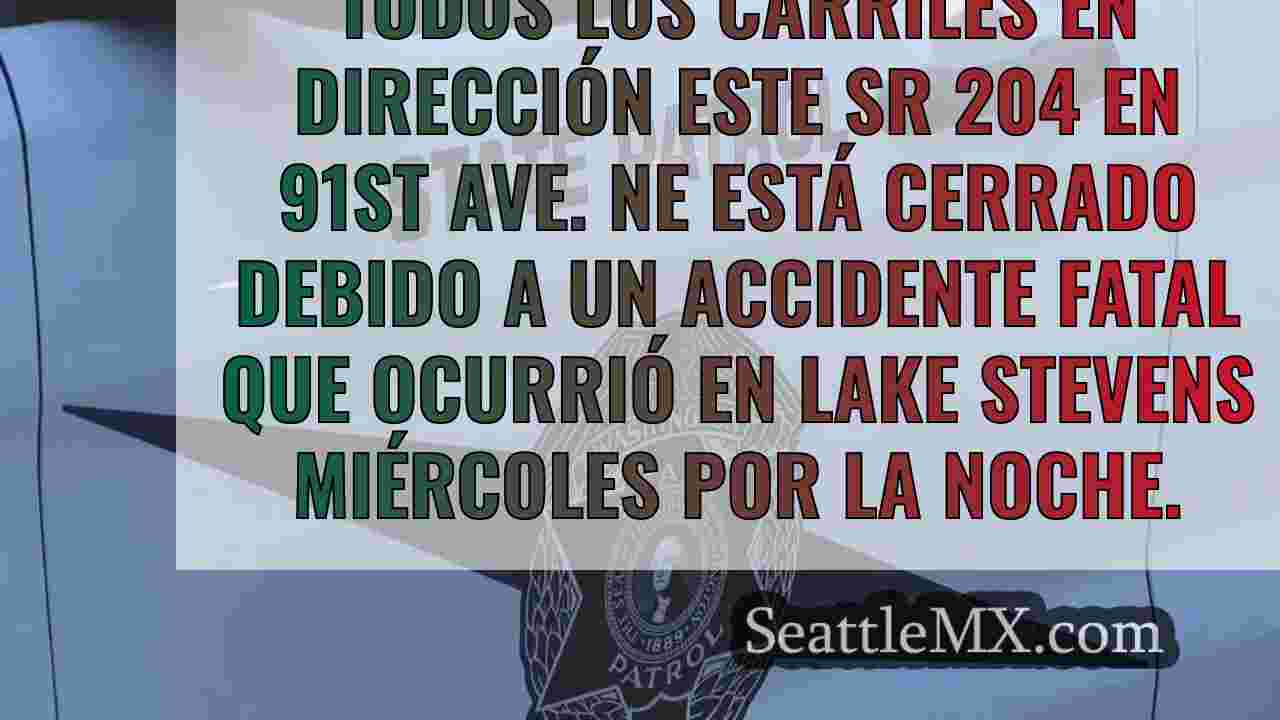 Accidente mortal en dirección este SR