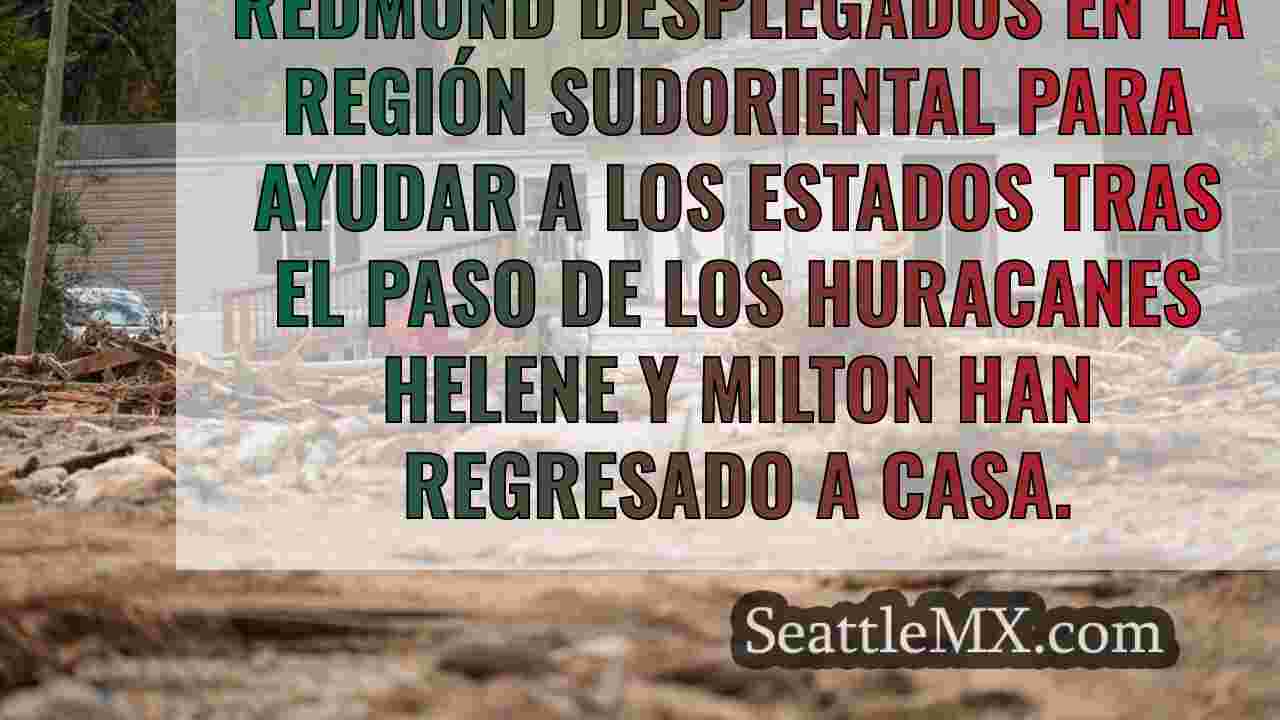 Los bomberos de Redmond regresan a casa
