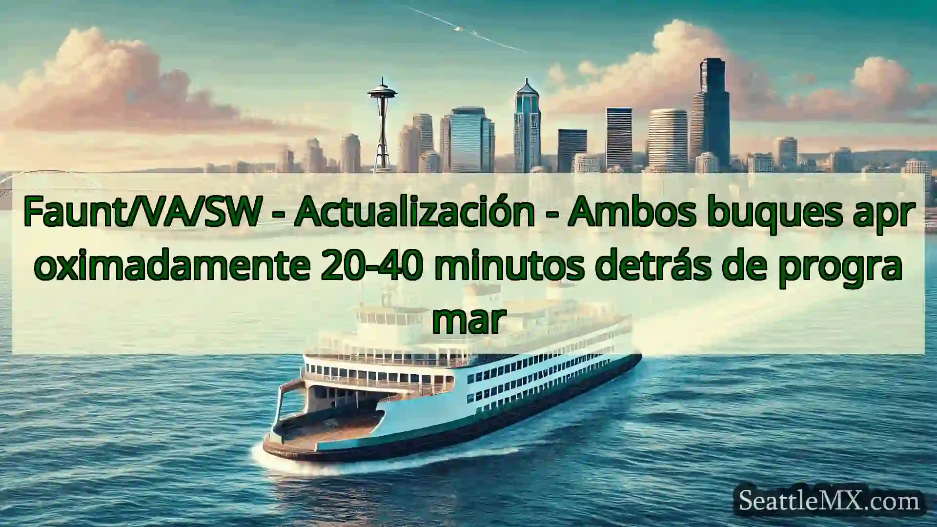 noticias del ferry de seattle Faunt/VA/SW - Actualización -