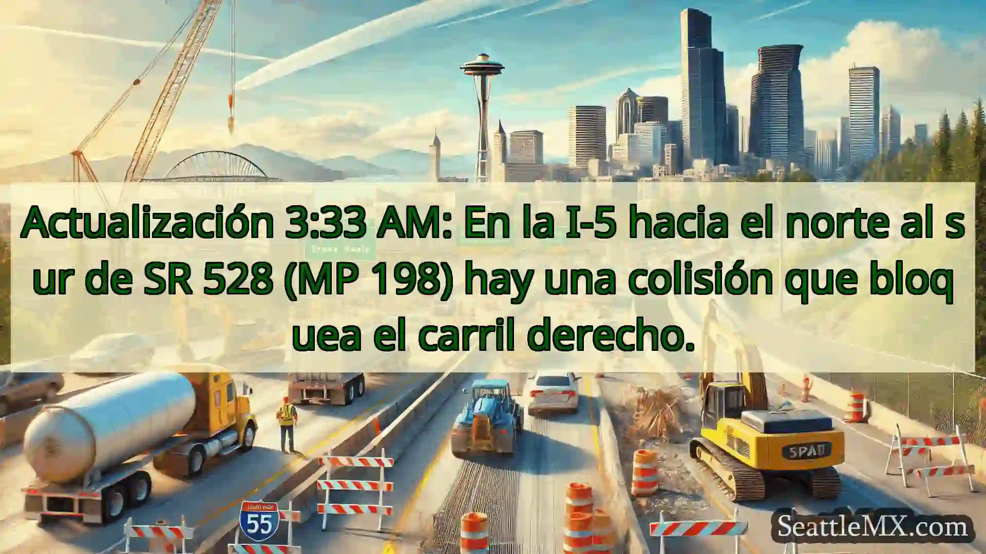 Noticias de transporte de Seattle Actualización 3:33 AM: En la I-5