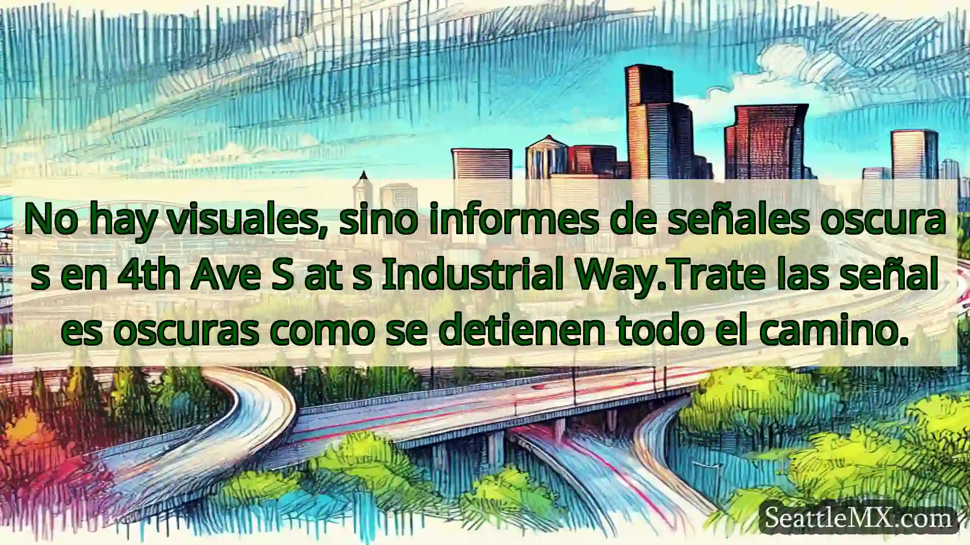 Noticias de transporte de Seattle No hay visuales, sino informes de