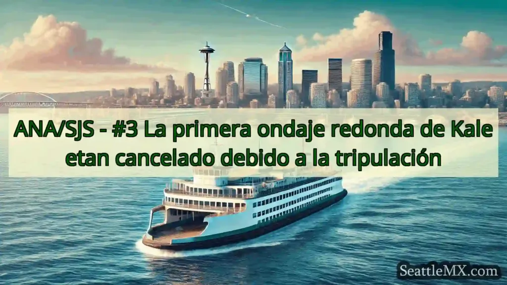 noticias del ferry de seattle ANA/SJS - #3 La primera ondaje