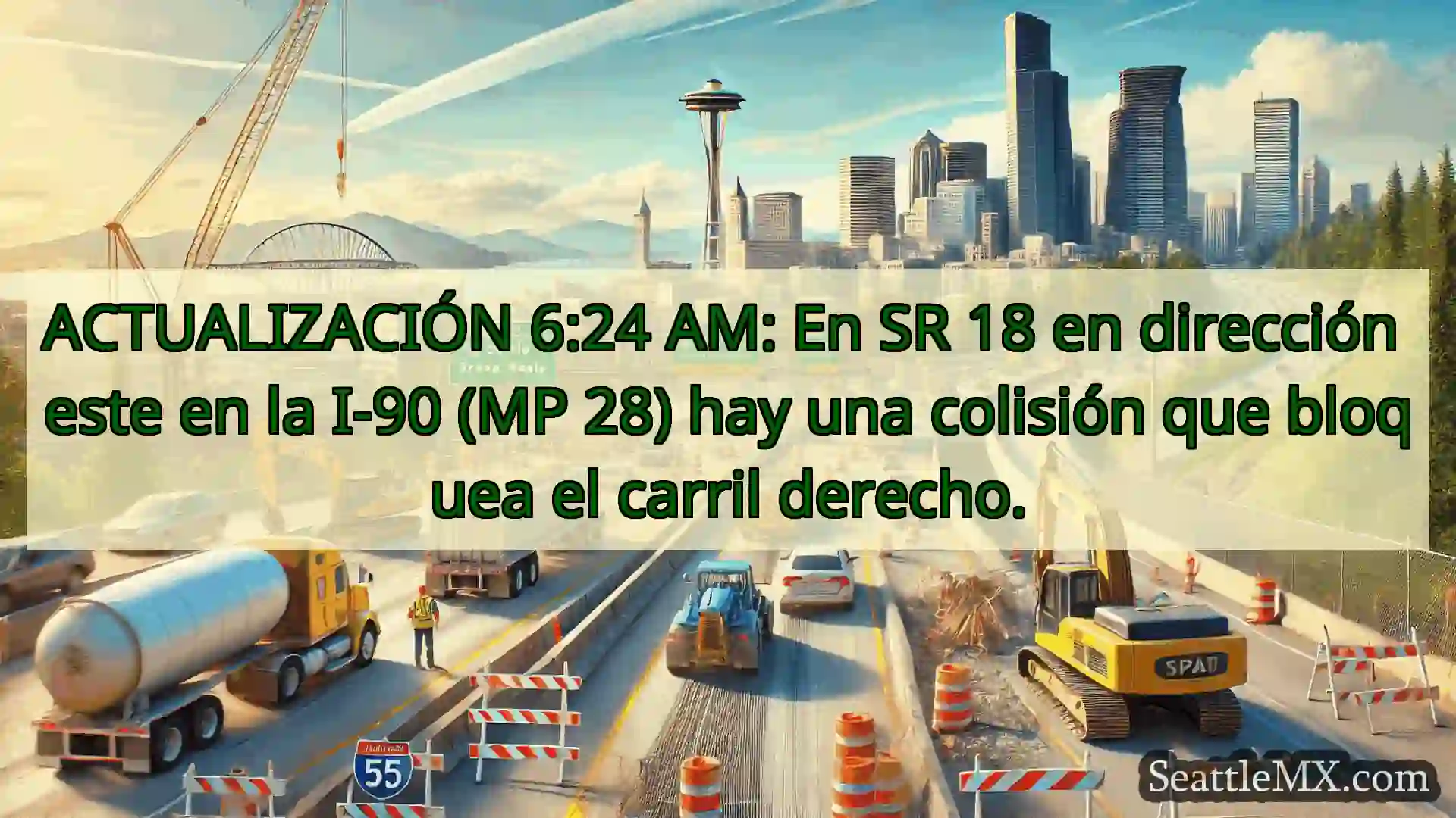 Noticias de transporte de Seattle ACTUALIZACIÓN 6:24 AM: En SR 18 en