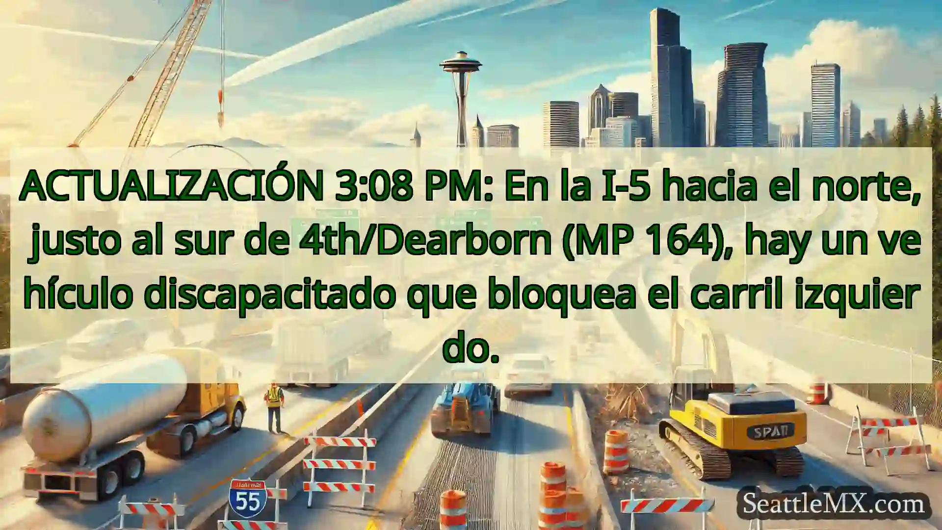 Noticias de transporte de Seattle ACTUALIZACIÓN 3:08 PM: En la I-5