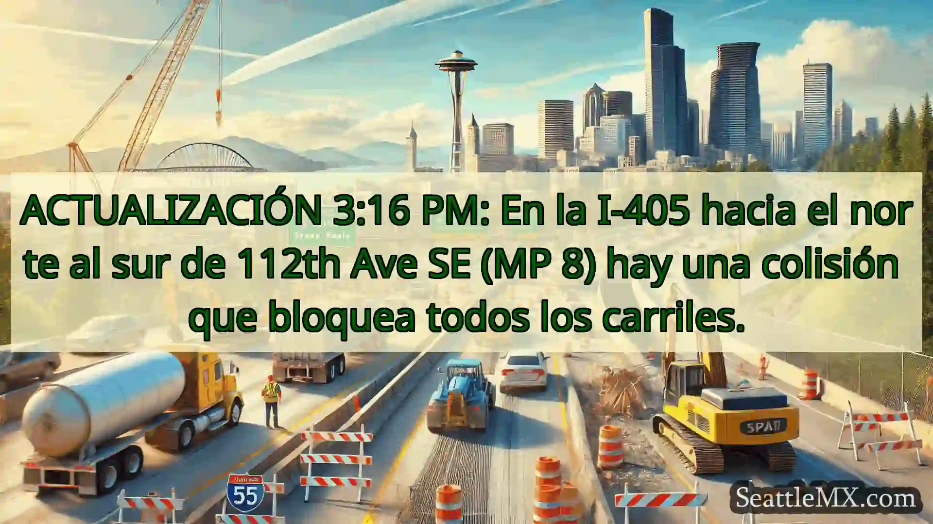 Noticias de transporte de Seattle ACTUALIZACIÓN 3:16 PM: En la I-405