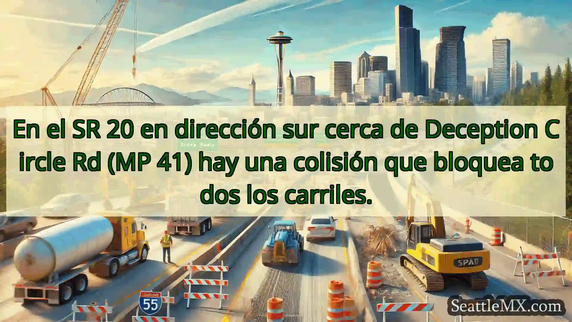 Noticias de transporte de Seattle En el SR 20 en dirección sur cerca