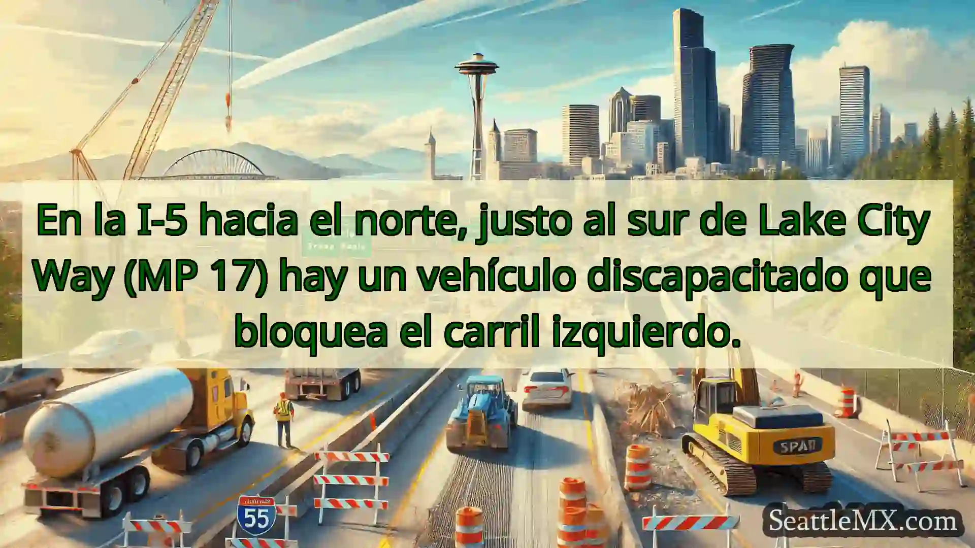 Noticias de transporte de Seattle En la I-5 hacia el norte, justo al