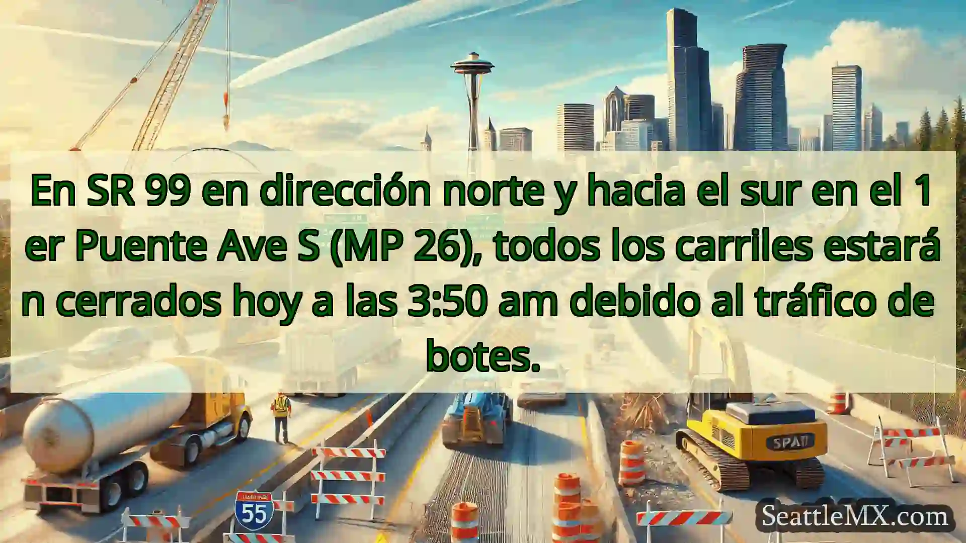 Noticias de transporte de Seattle En SR 99 en dirección norte y