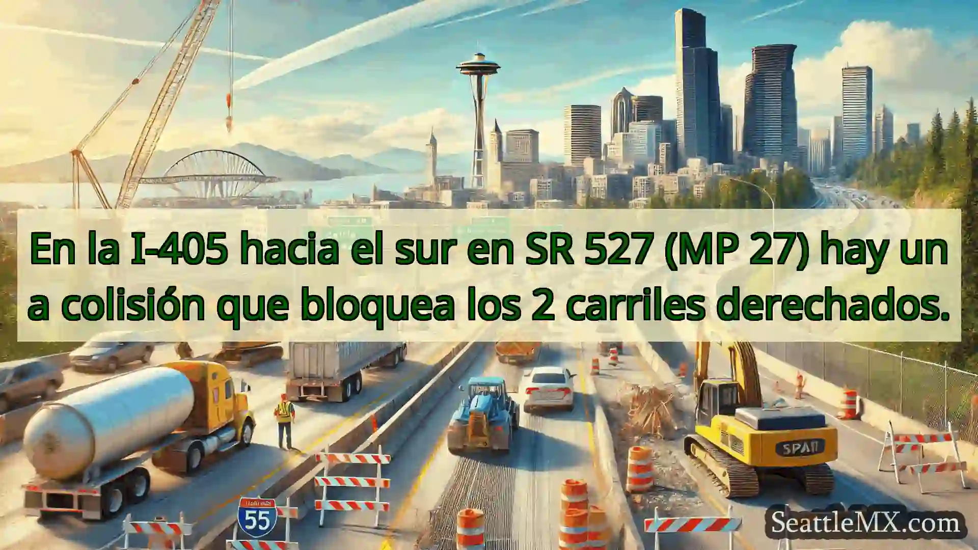 Noticias de transporte de Seattle En la I-405 hacia el sur en SR 527