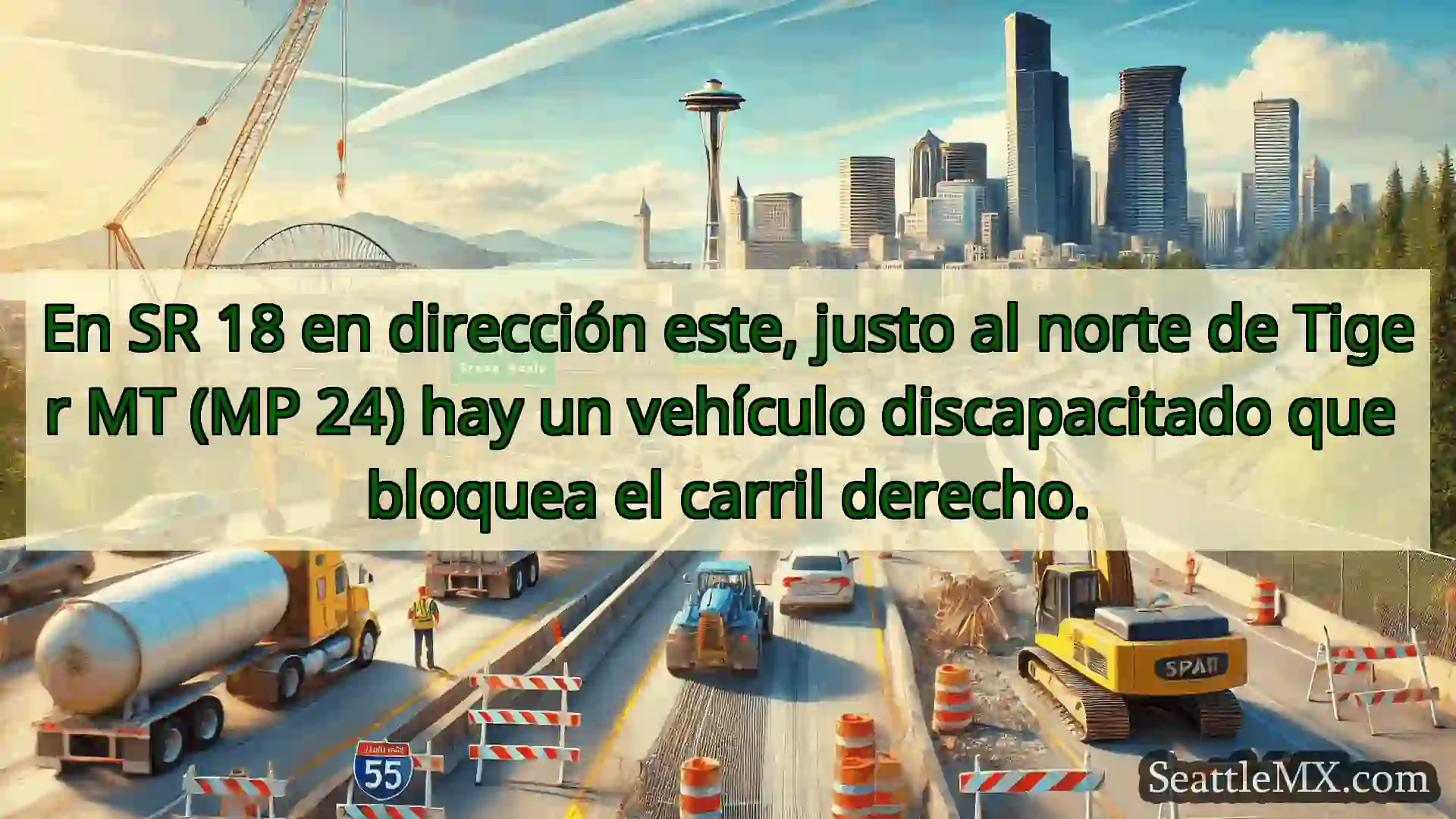 Noticias de transporte de Seattle En SR 18 en dirección este, justo