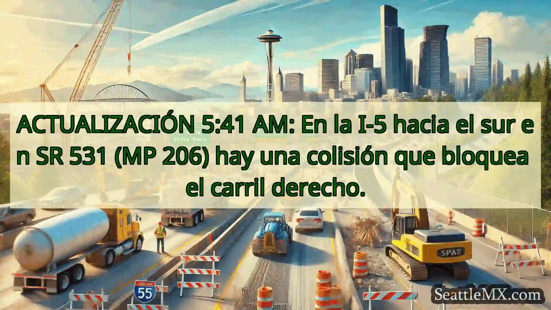 Noticias de transporte de Seattle ACTUALIZACIÓN 5:41 AM: En la I-5