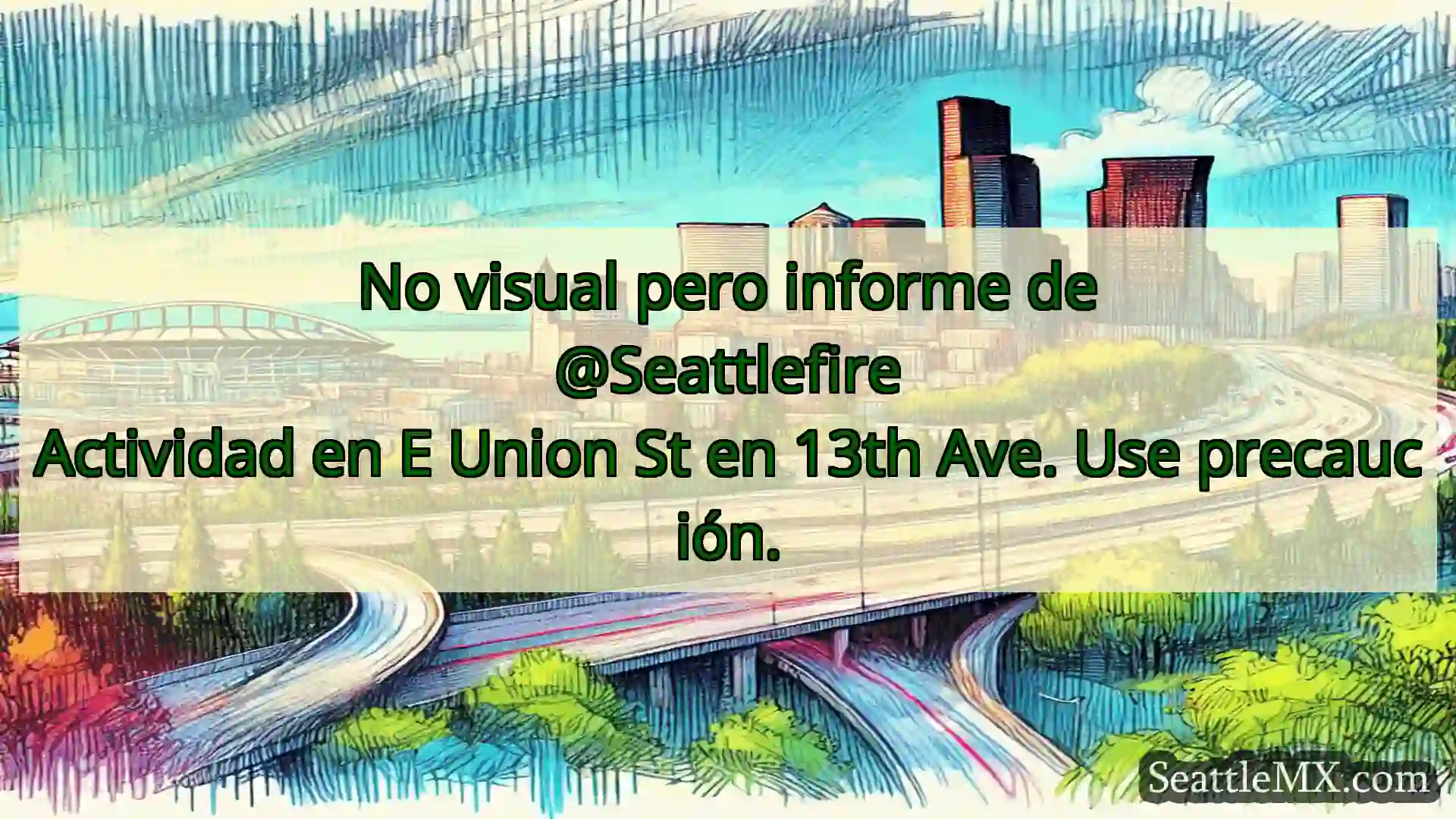 Noticias de transporte de Seattle No visual pero informe de
