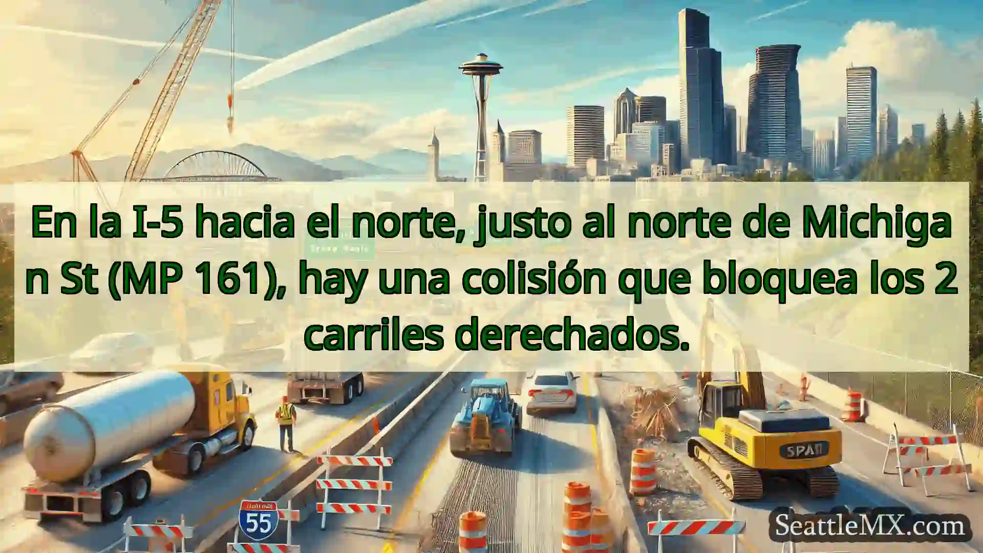 Noticias de transporte de Seattle En la I-5 hacia el norte, justo al