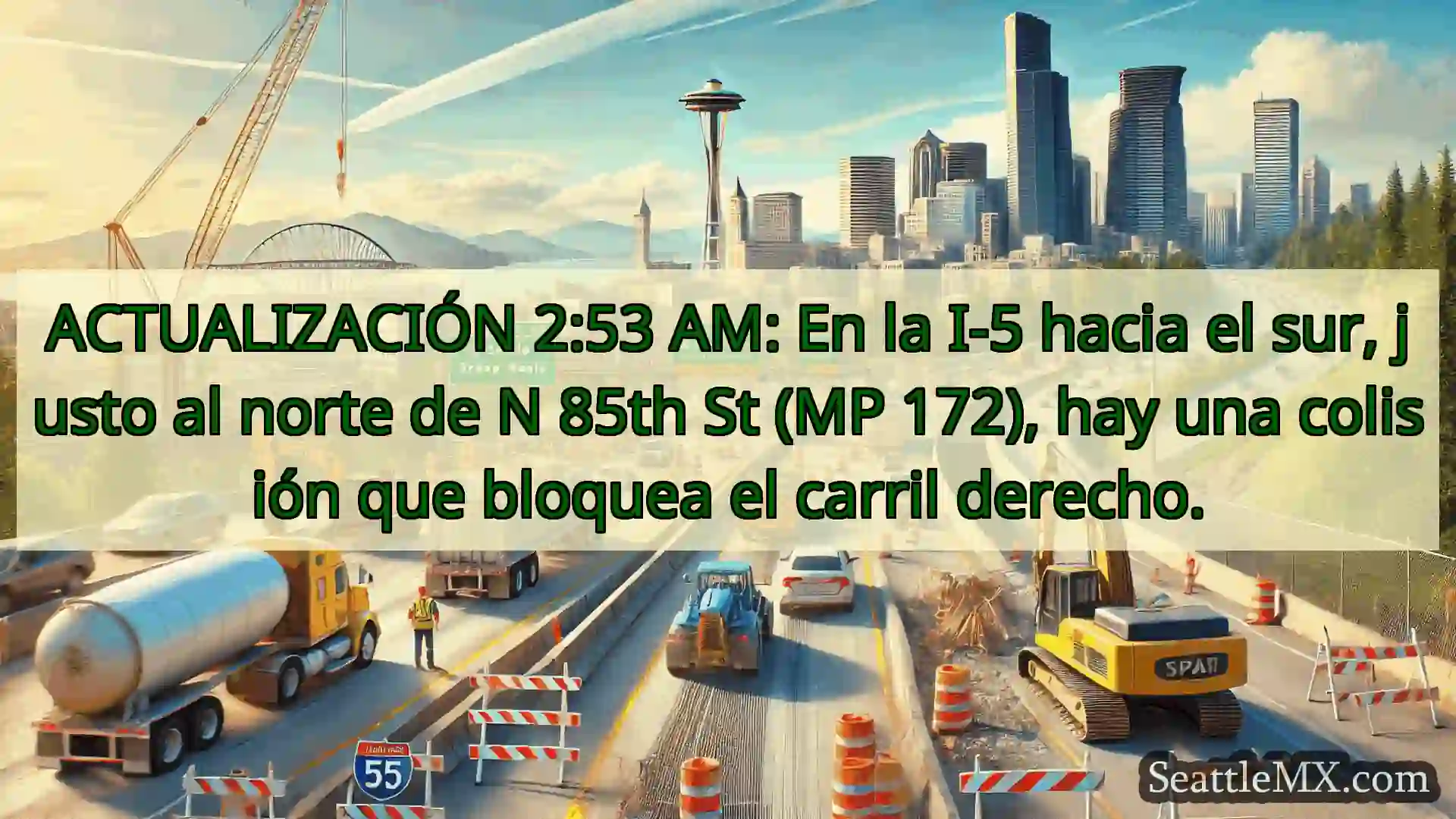 Noticias de transporte de Seattle ACTUALIZACIÓN 2:53 AM: En la I-5