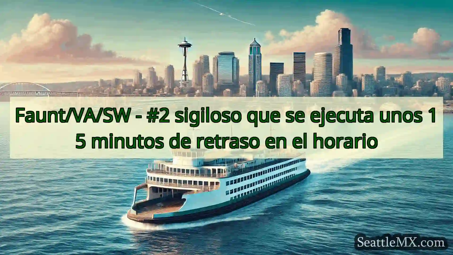 noticias del ferry de seattle Faunt/VA/SW - #2 sigiloso que se