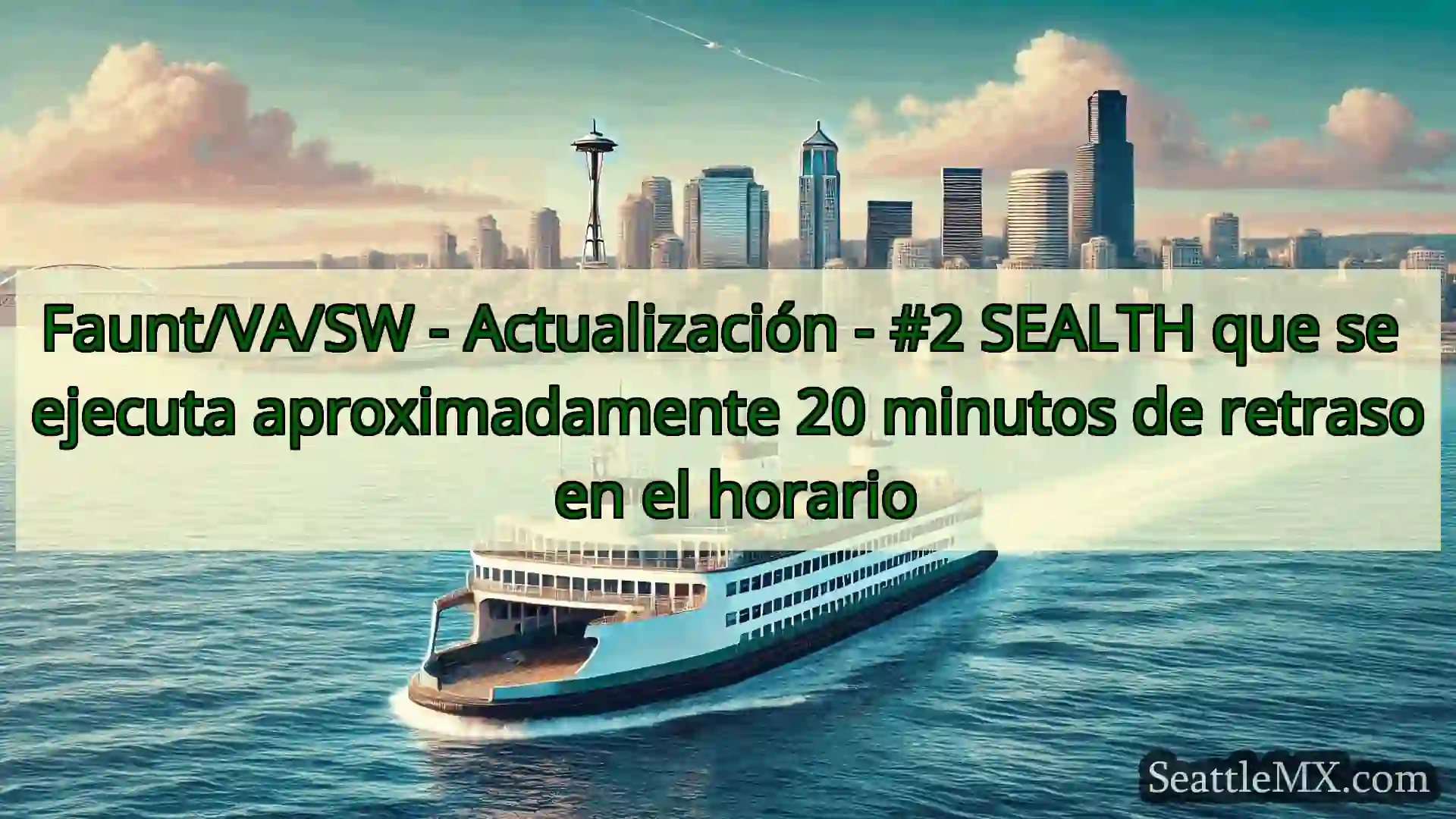 noticias del ferry de seattle Faunt/VA/SW - Actualización - #2
