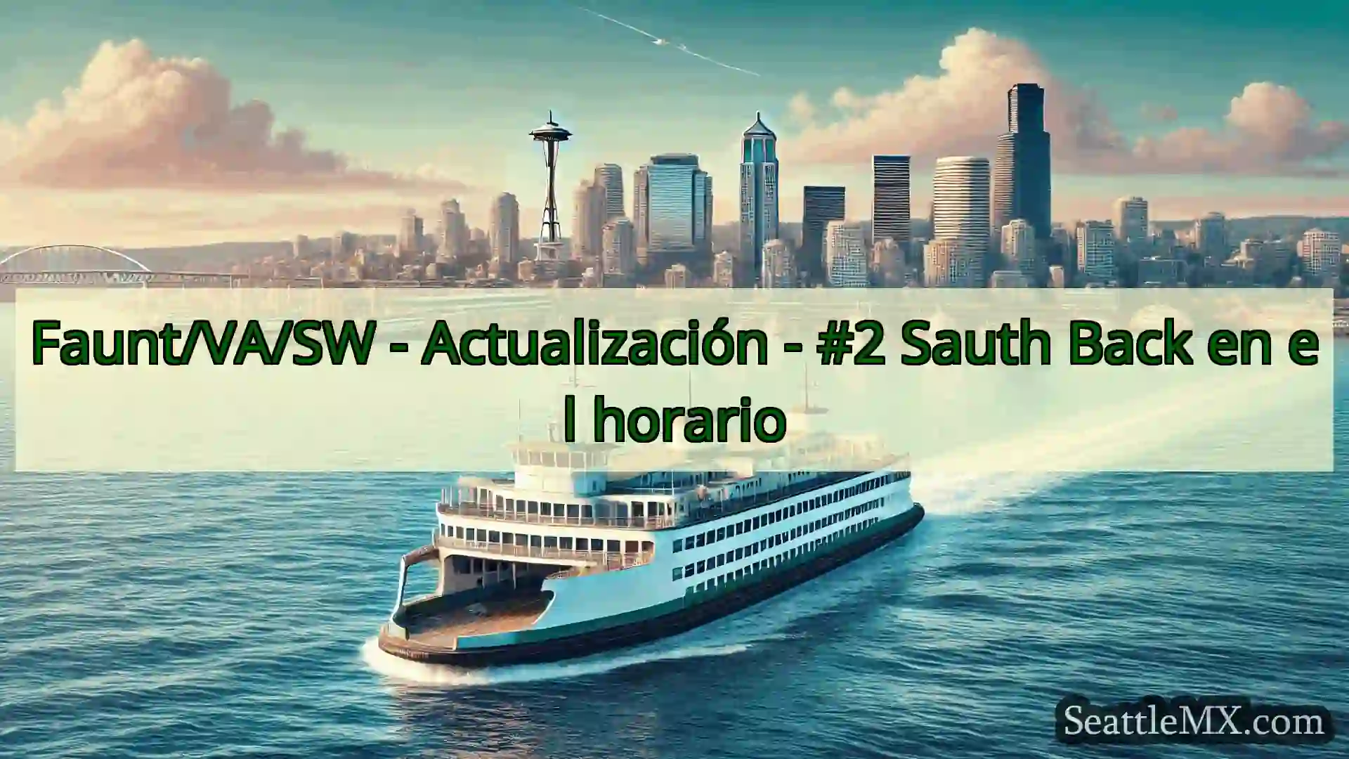 noticias del ferry de seattle Faunt/VA/SW - Actualización - #2