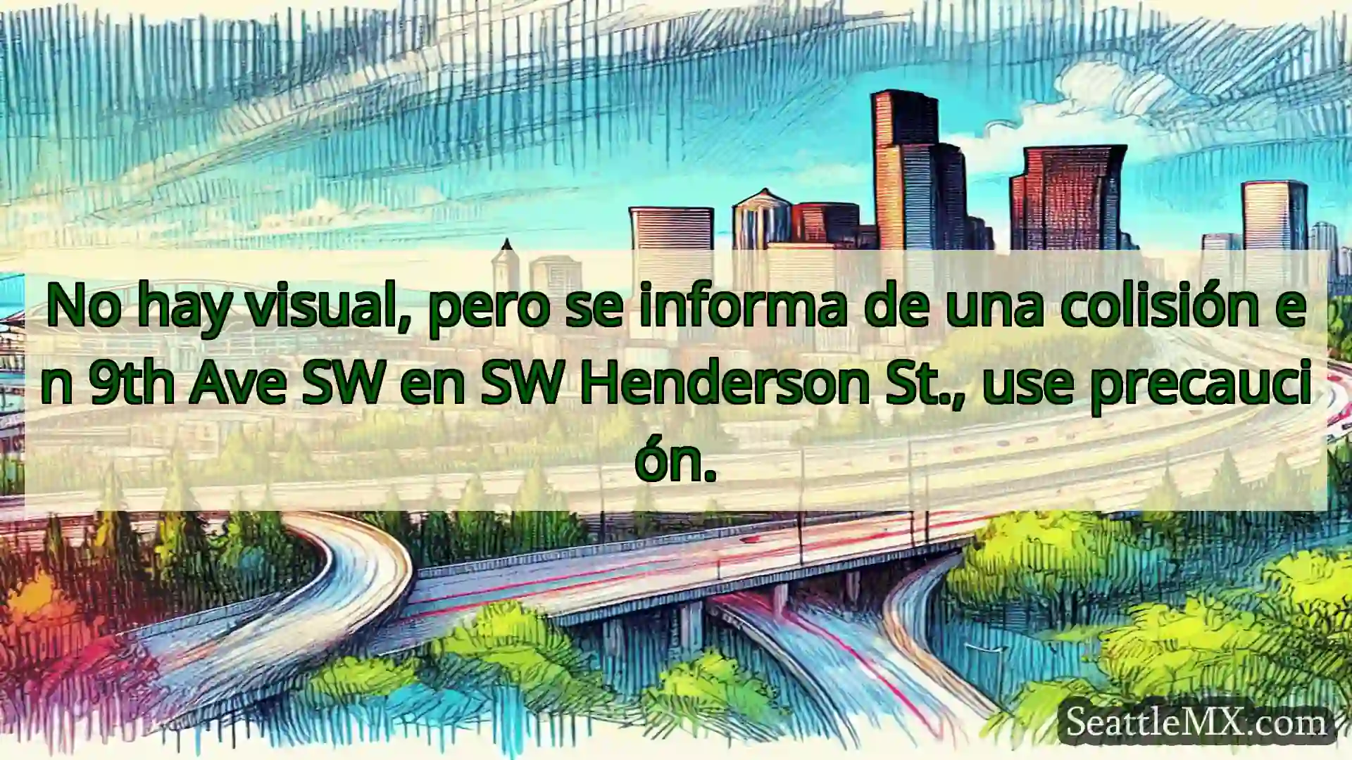 Noticias de transporte de Seattle No hay visual, pero se informa de