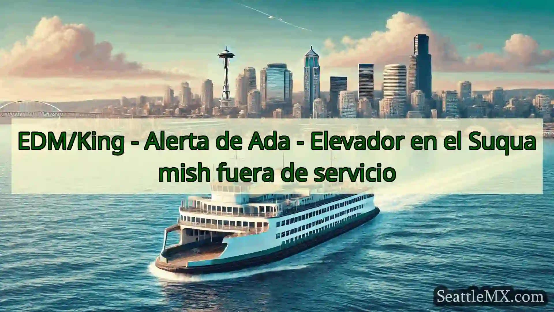 noticias del ferry de seattle EDM/King - Alerta de Ada -