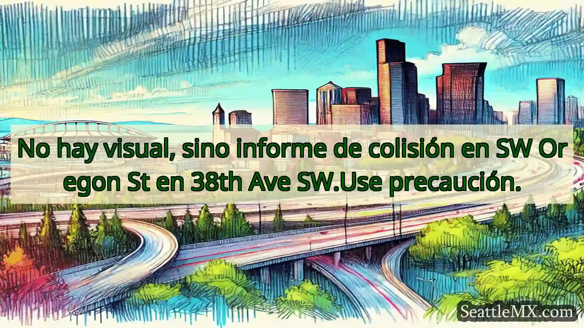 Noticias de transporte de Seattle No hay visual, sino informe de