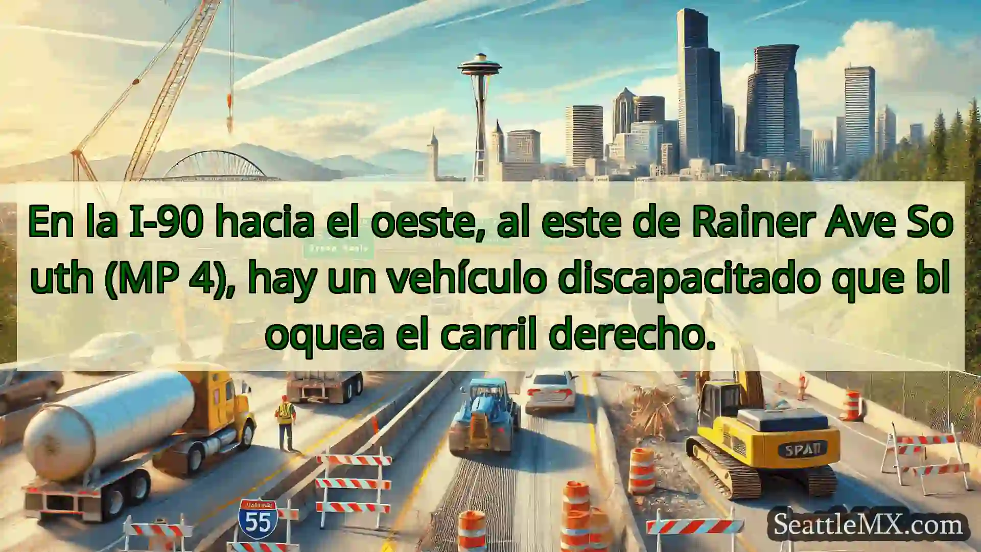 Noticias de transporte de Seattle En la I-90 hacia el oeste, al este