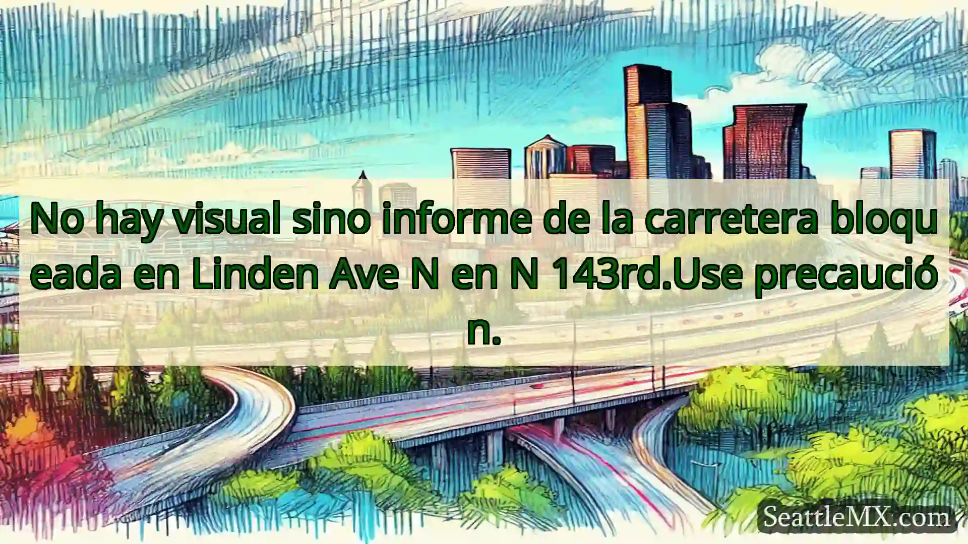 Noticias de transporte de Seattle No hay visual sino informe de la