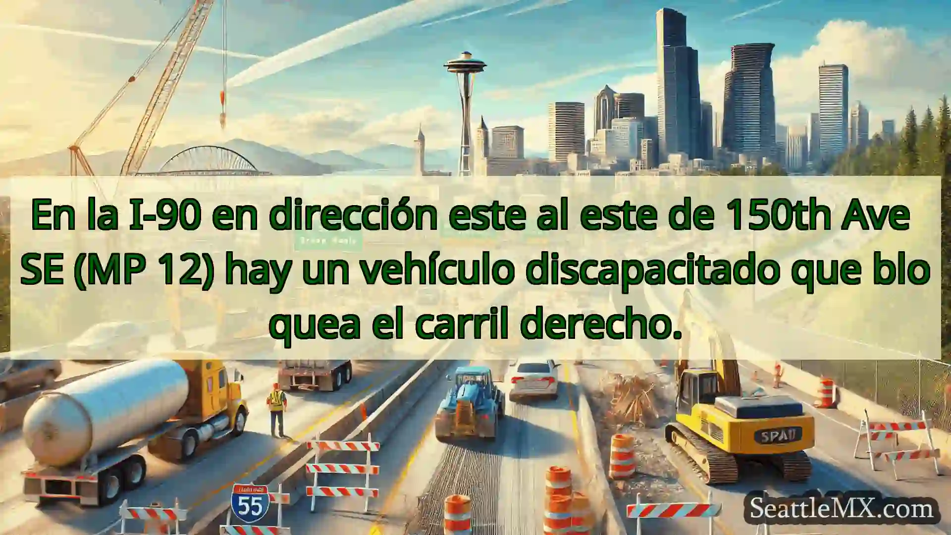 Noticias de transporte de Seattle En la I-90 en dirección este al