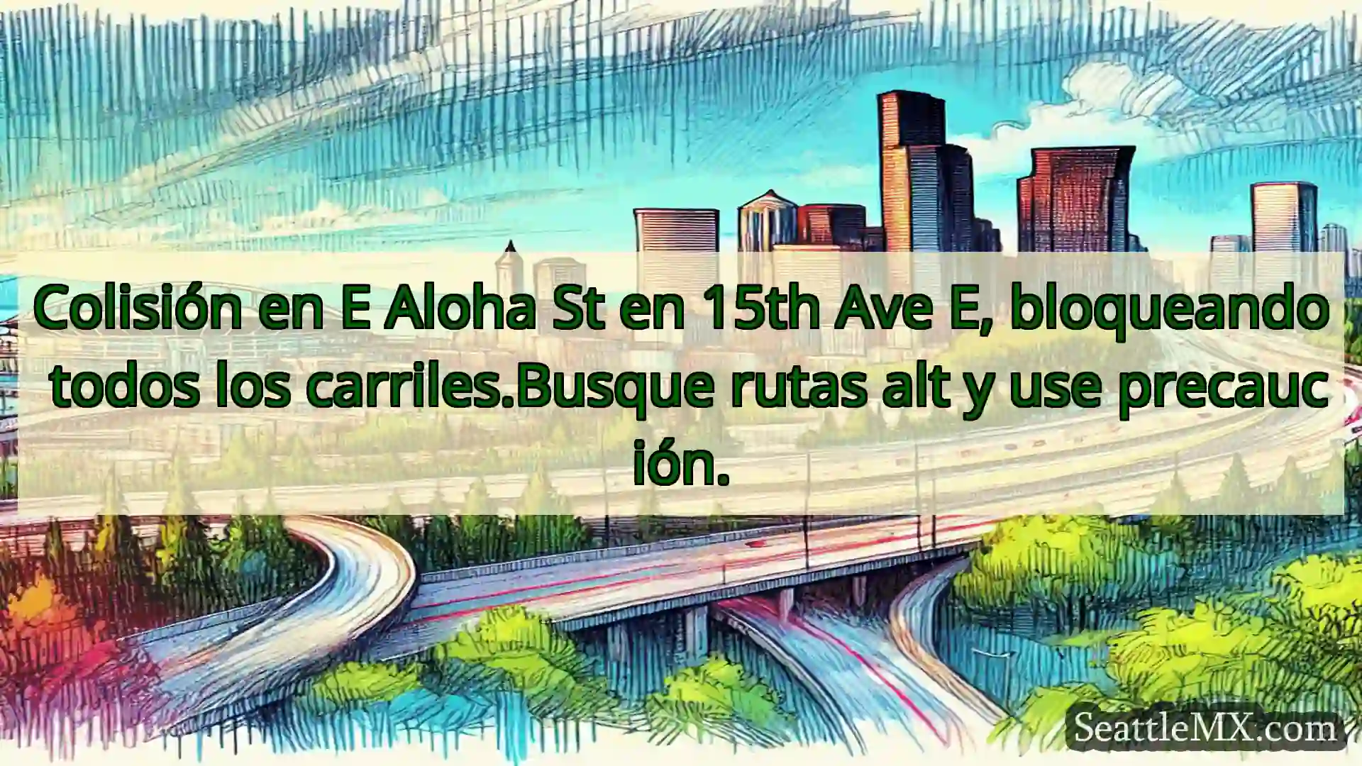 Noticias de transporte de Seattle Colisión en E Aloha St en 15th Ave