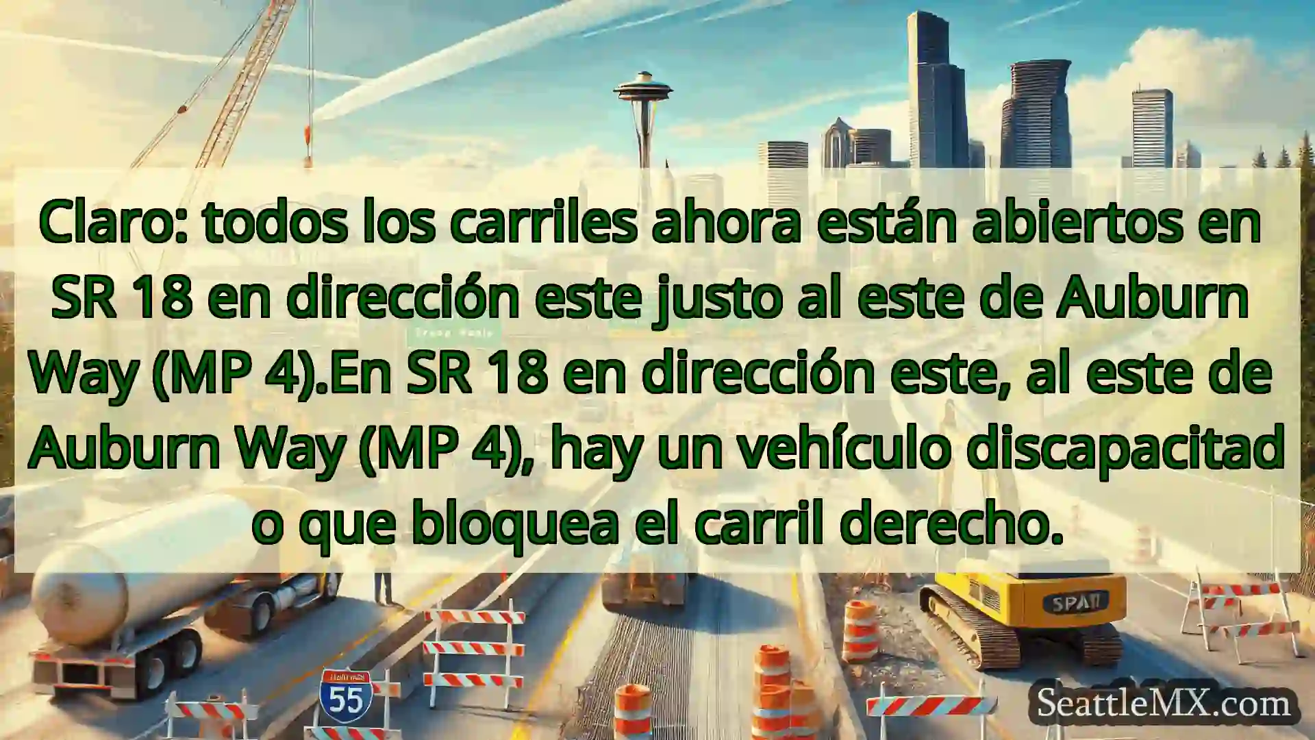 Noticias de transporte de Seattle Claro: todos los carriles ahora