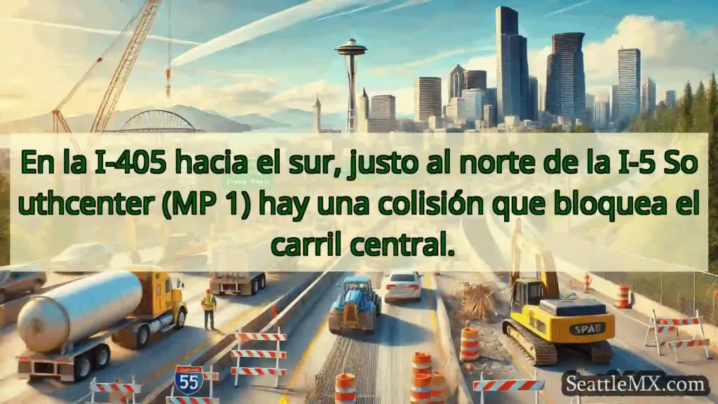 Noticias de transporte de Seattle En la I-405 hacia el sur, justo al