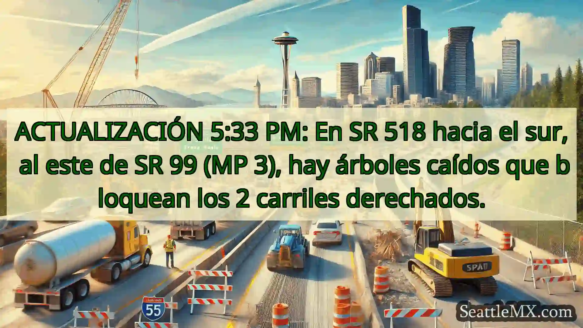 Noticias de transporte de Seattle ACTUALIZACIÓN 5:33 PM: En SR 518