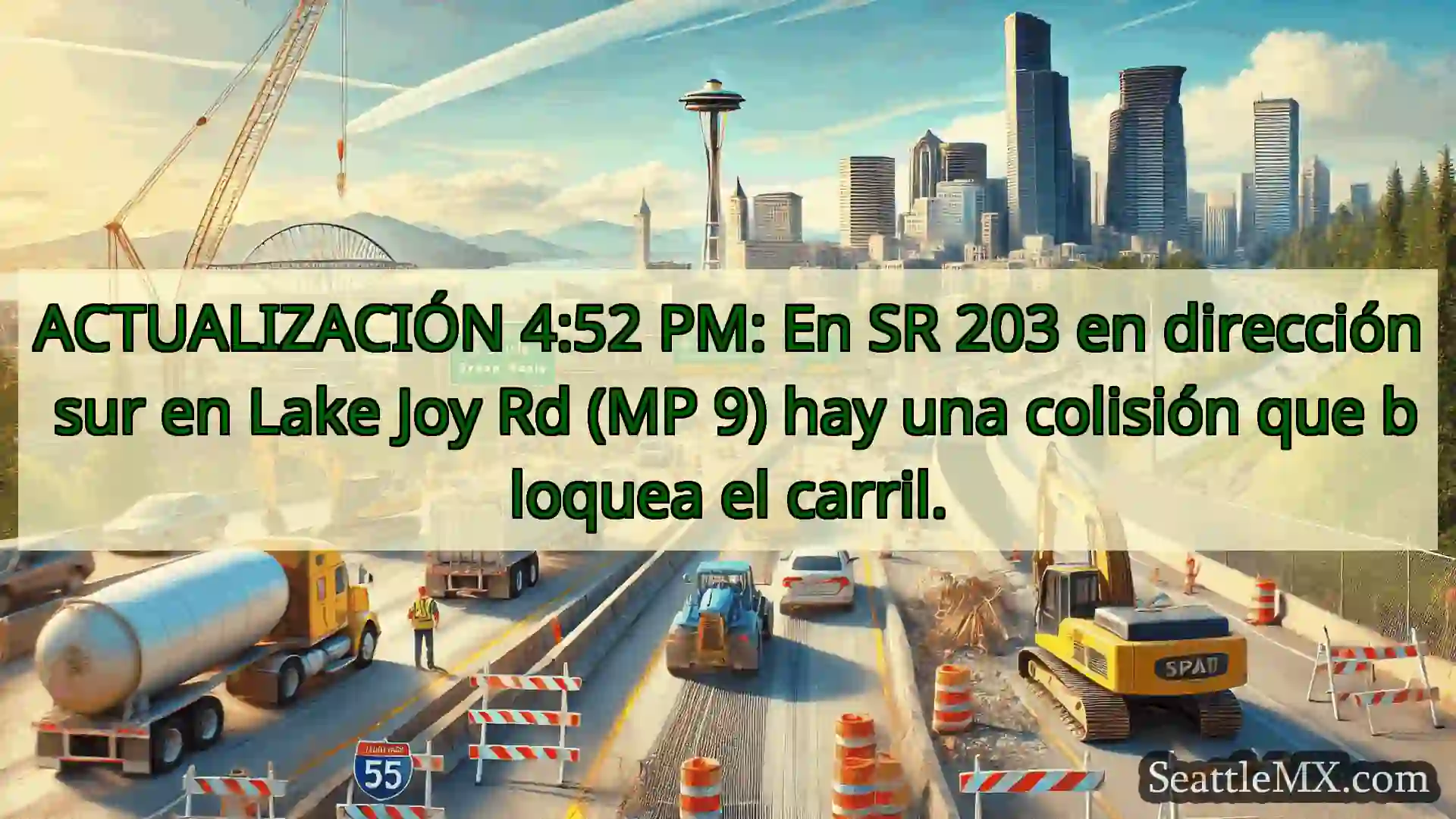 Noticias de transporte de Seattle ACTUALIZACIÓN 4:52 PM: En SR 203