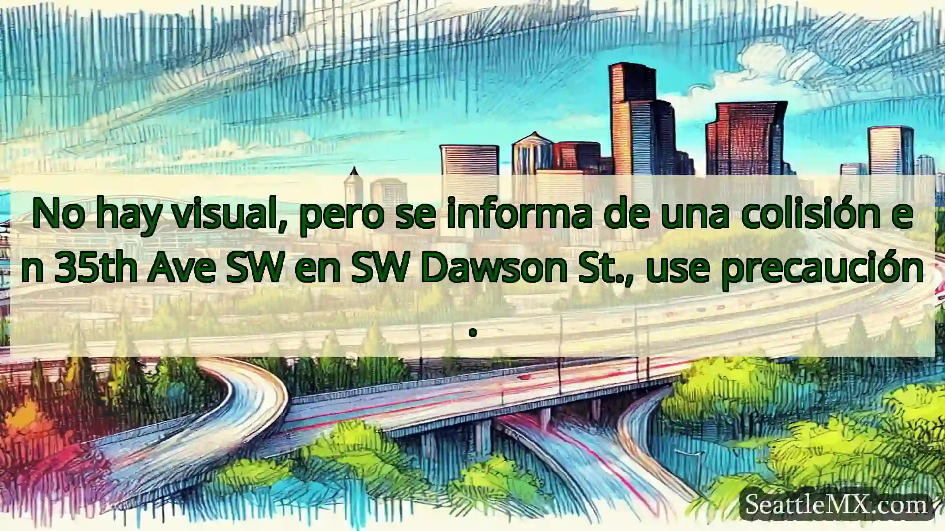 Noticias de transporte de Seattle No hay visual, pero se informa de