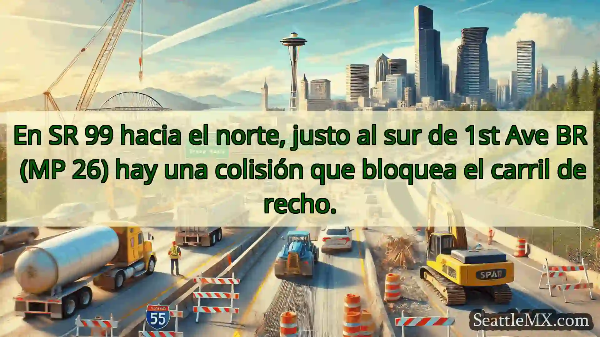 Noticias de transporte de Seattle En SR 99 hacia el norte, justo al