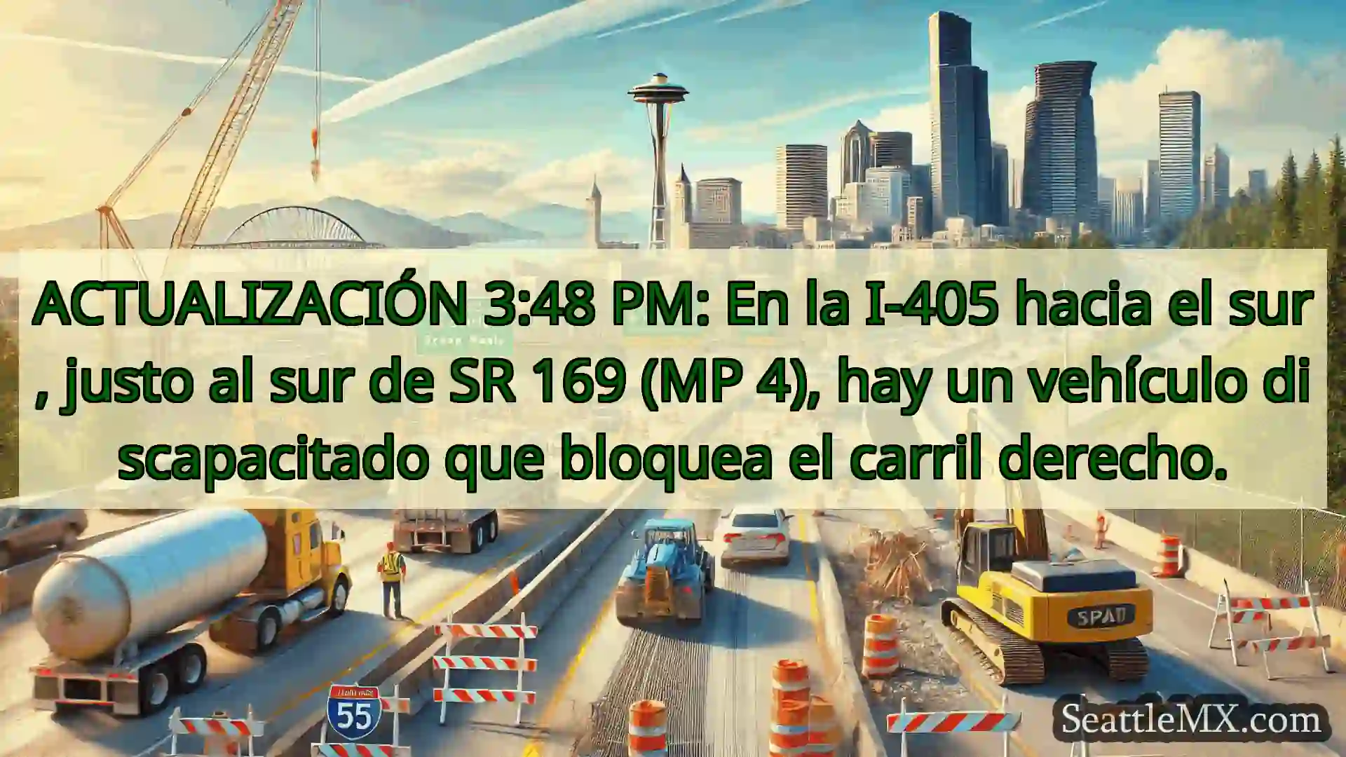 Noticias de transporte de Seattle ACTUALIZACIÓN 3:48 PM: En la I-405