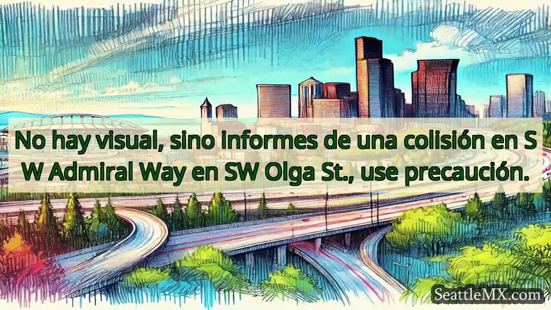 Noticias de transporte de Seattle No hay visual, sino informes de