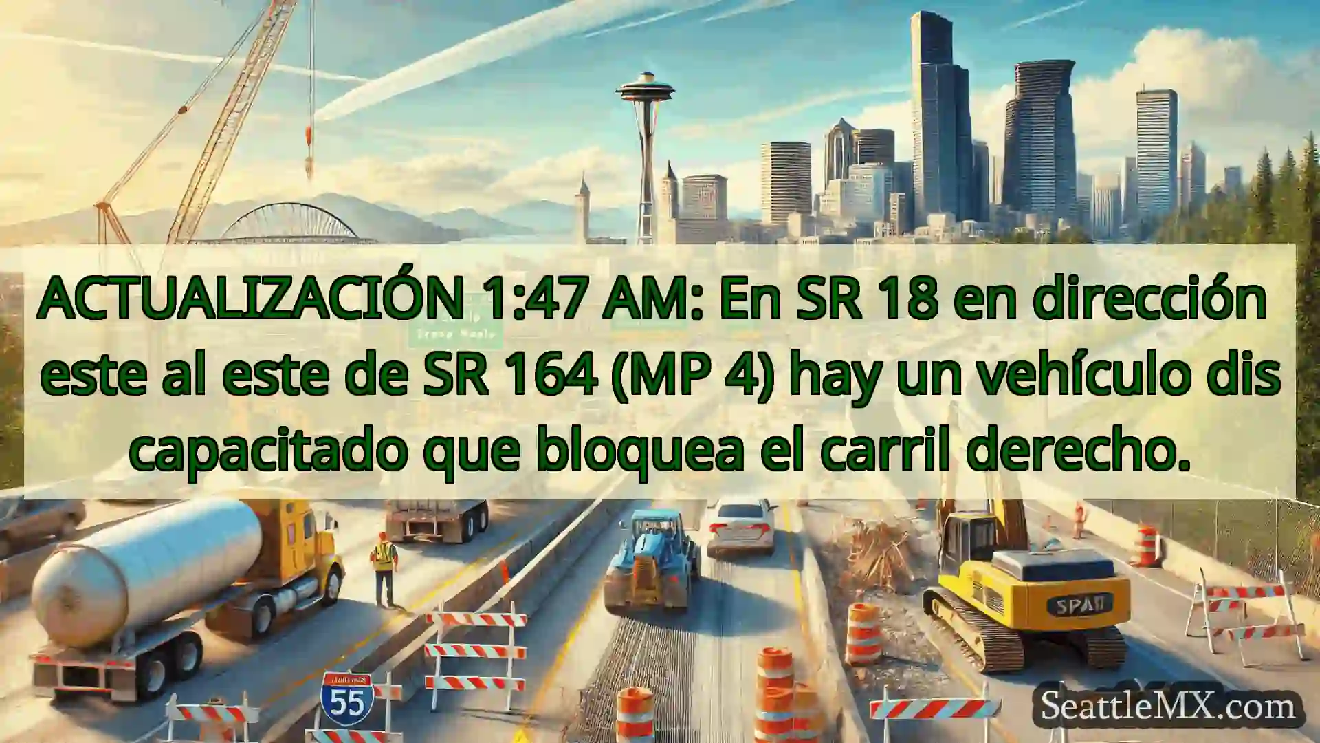 Noticias de transporte de Seattle ACTUALIZACIÓN 1:47 AM: En SR 18 en