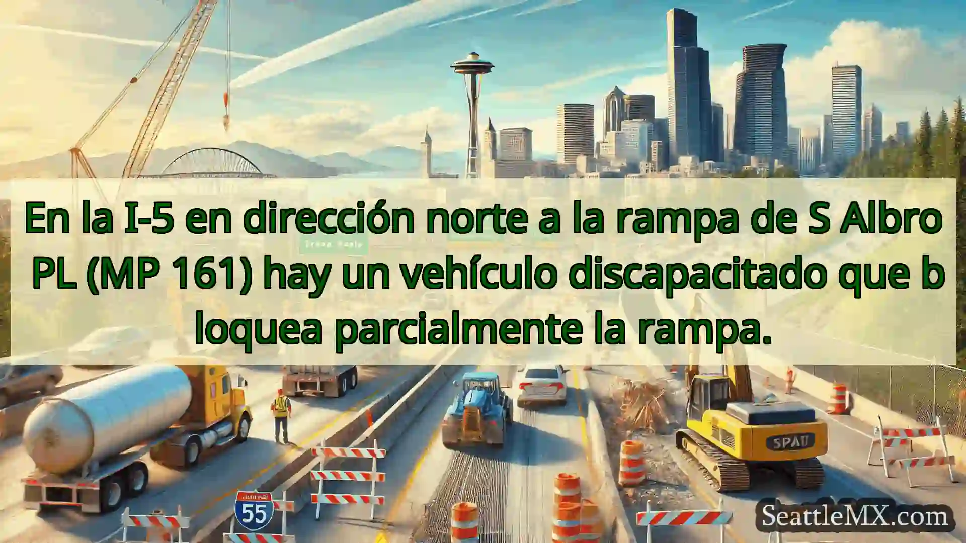 Noticias de transporte de Seattle En la I-5 en dirección norte a la