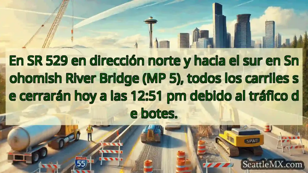 Noticias de transporte de Seattle En SR 529 en dirección norte y