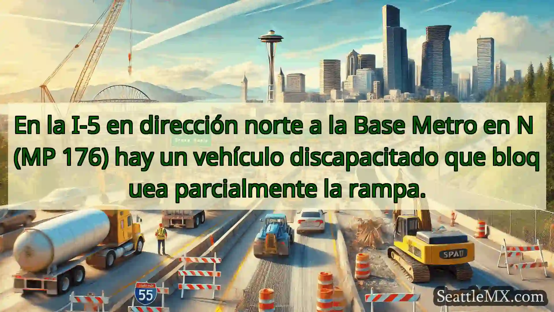 Noticias de transporte de Seattle En la I-5 en dirección norte a la