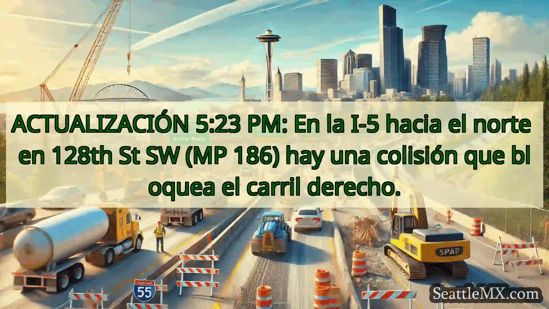 Noticias de transporte de Seattle ACTUALIZACIÓN 5:23 PM: En la I-5