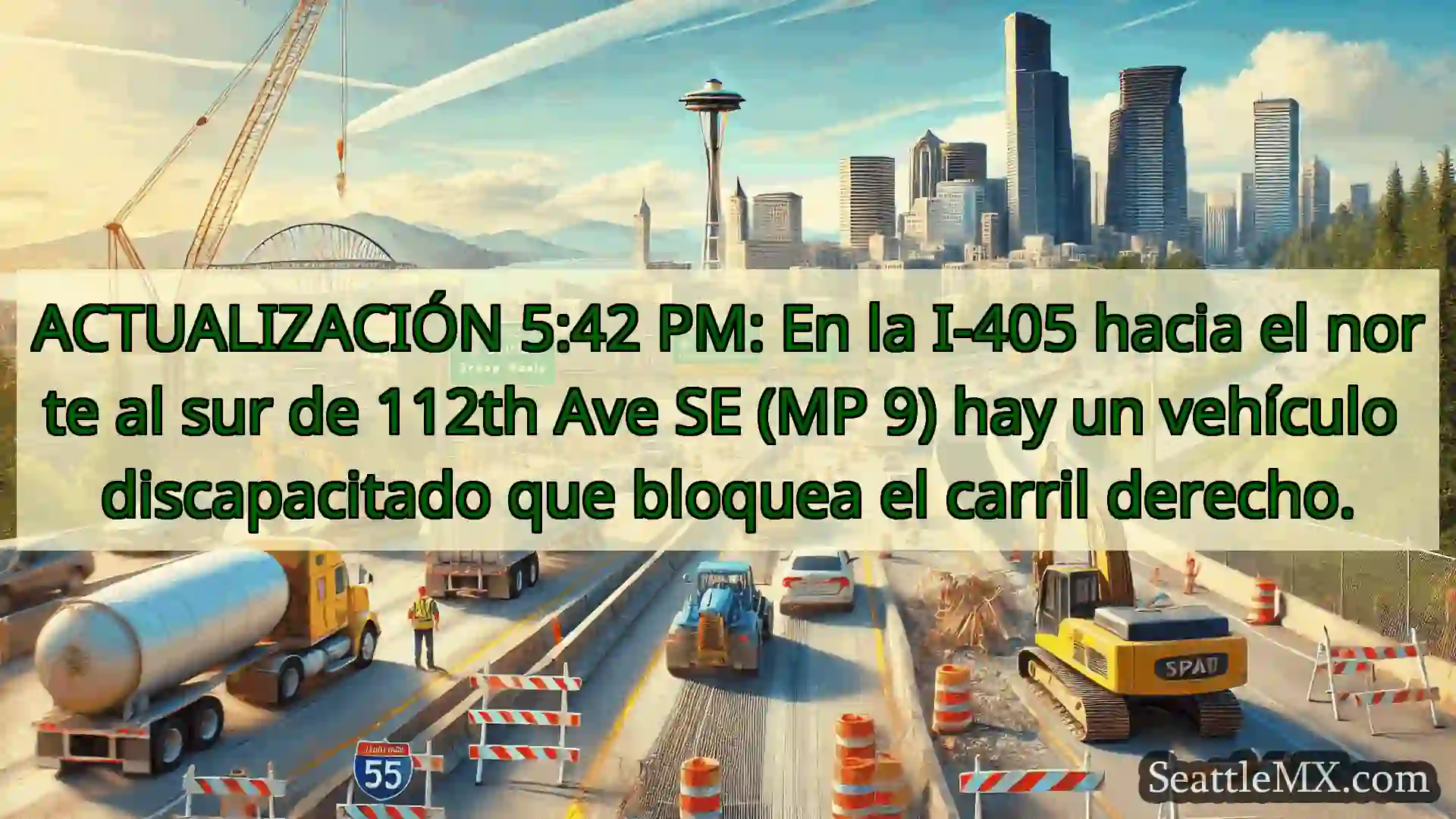 Noticias de transporte de Seattle ACTUALIZACIÓN 5:42 PM: En la I-405